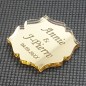 Étiquette dragées plexi Or 6