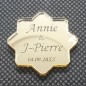 Étiquette dragées plexi Or 9