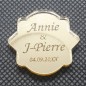 Étiquette dragées plexi Or 10