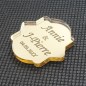 Étiquette dragées plexi Or 10