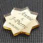 Étiquette dragées plexi Or 13