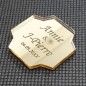 Étiquette dragées plexi Or 14