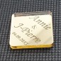 Étiquette dragées plexi Or 17