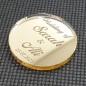 Étiquette dragées plexi Or 27